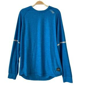 American Eagle FLEX Long Sleeve Tshirt Men's Tee L Blue Performance Activewear
